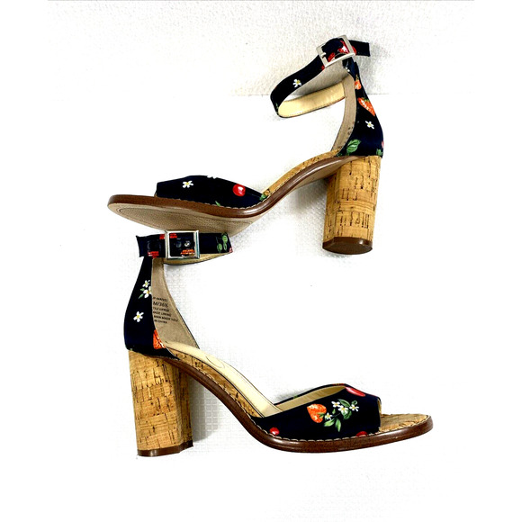 Jessica Simpson Heels Womens Size 6 Cherries Strawberries Open Toe Ankle Strap - Picture 8 of 14